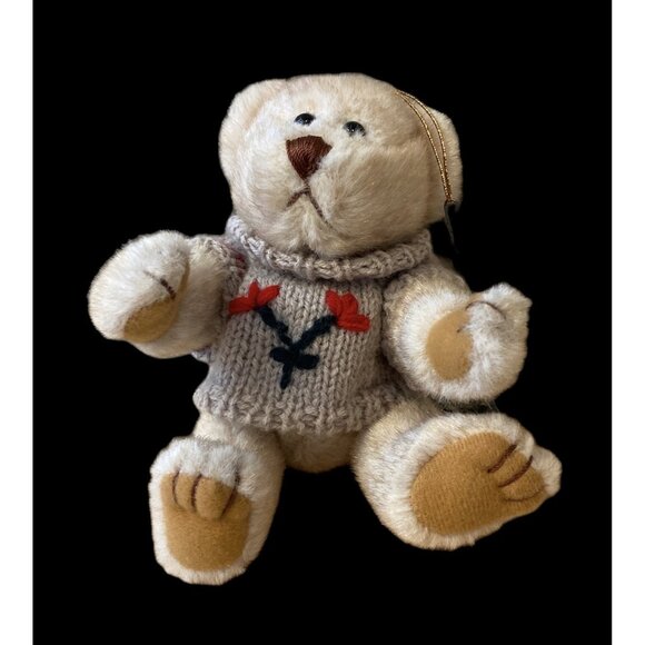 Boyds Bears Sweater Articulated Mini Christmas Tree Bear Ornament 8” No Tag - Picture 7 of 7